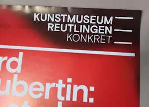 Bernard Aubertin - Rouge et plus - Ausstellungsplakat Kunstmuseum Reutlingen 2024 kopen? Bied vanaf 40!