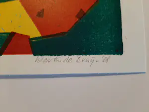 Martin de Bruijn - Litho, Toren van Pisa. uit 1988 kopen? Bied vanaf 20!