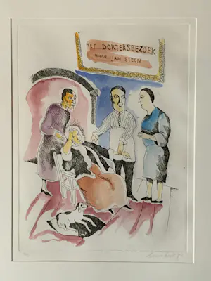 Lucebert - Het Doktersbezoek naar Jan Steen kopen? Bied vanaf 240!