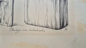 Anton Pieck - Originele krijttekening - gemonogrammeerd kopen? Bied vanaf 395!