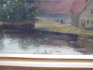 Niet of onleesbaar gesigneerd - 2 Olieverf schilderijtjes op paneel kopen? Bied vanaf 1!