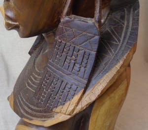 Niet of onleesbaar gesigneerd - Borstbeeld, Massai-vrouw kopen? Bied vanaf 10!