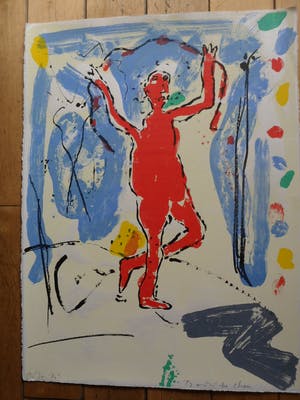 Dominique Chan - kleurenlitho - 'San Pu' kopen? Bied vanaf 35!