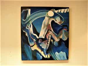Frank Reyn - (vader van Halina) GROOT Expressionistisch olieverf "het maken van de Maan" verkocht voor € 30!