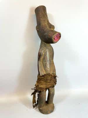 Fang - Old African statue from the Fang - Gabon. verkocht voor € 45!