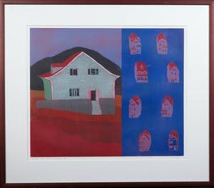 Henriette Boerendans - Houtsnede, 31 maart, Ingelijst kopen? Bied vanaf 20!