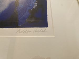 Michel van Overbeeke - kleurenets met twee kussende figuren kopen? Bied vanaf 70!