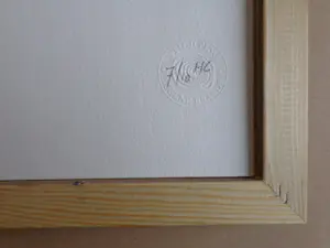 Eugène Brands - PERSOON IN EEN LANDSCHAP / OLIEVERFDRUK / 45x55cm / KADER / STICHTING / ZELDZAAM kopen? Bied vanaf 1!