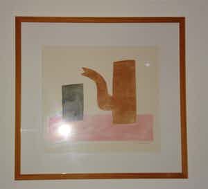 Klaas Gubbels - Kan/zwarte beker (mooi gelijst!) verkocht voor € 350!