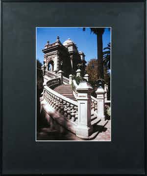 Paul Huf - Foto, Santiago de Chile, Santa Lucia - Ingelijst verkocht voor € 1!