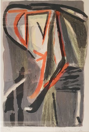 Bram van Velde - Fraai gelijste kleurenlitho (groot formaat) kopen? Bied vanaf 225!