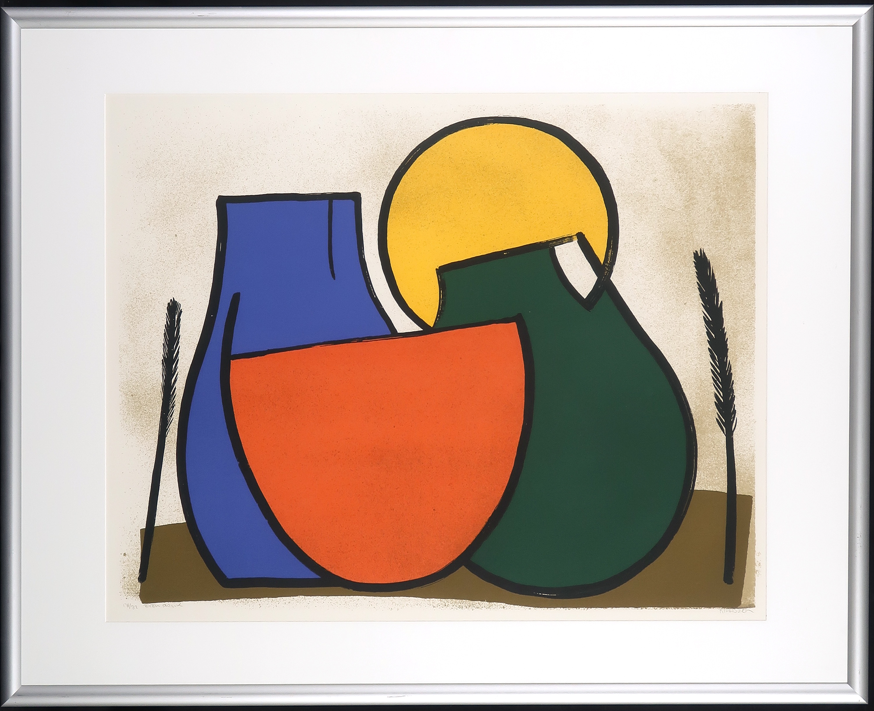 Wil Klaassen - Zeefdruk, Zonder titel III - Ingelijst kopen? Bied vanaf 50!