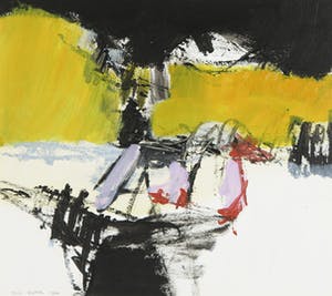 Els Fleer - Acryl op papier, Abstracte compositie kopen? Bied vanaf 35!