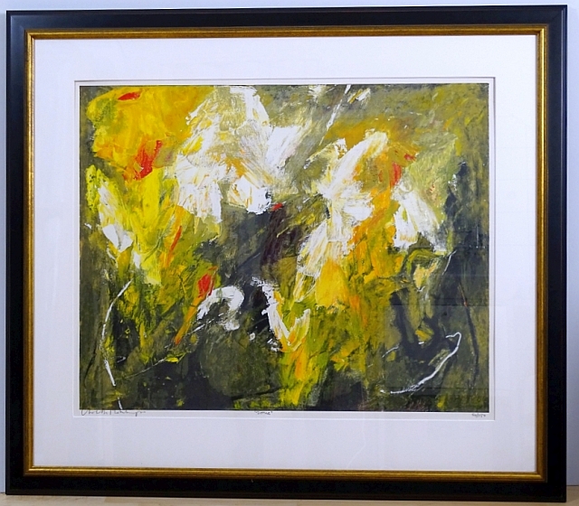 Charlotte Molenkamp - Kleurenzeefdruk ZOMER Handgesigneerd en INGELIJST verkocht voor € 175!