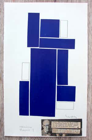 Siep van den Berg - collage/potloodtekening - 1977- gesigneerd verkocht voor € 95!