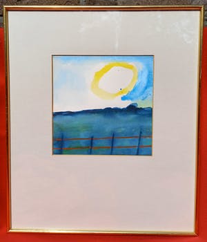 Harrie Gerritz - Zonnig landschap, aquarel (ingelijst) kopen? Bied vanaf 100!