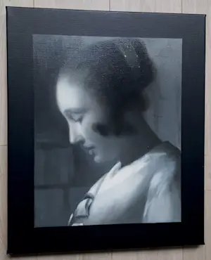 Mary Waters - Brieflezende vrouw, olieverf op doek kopen? Bied vanaf 1495!