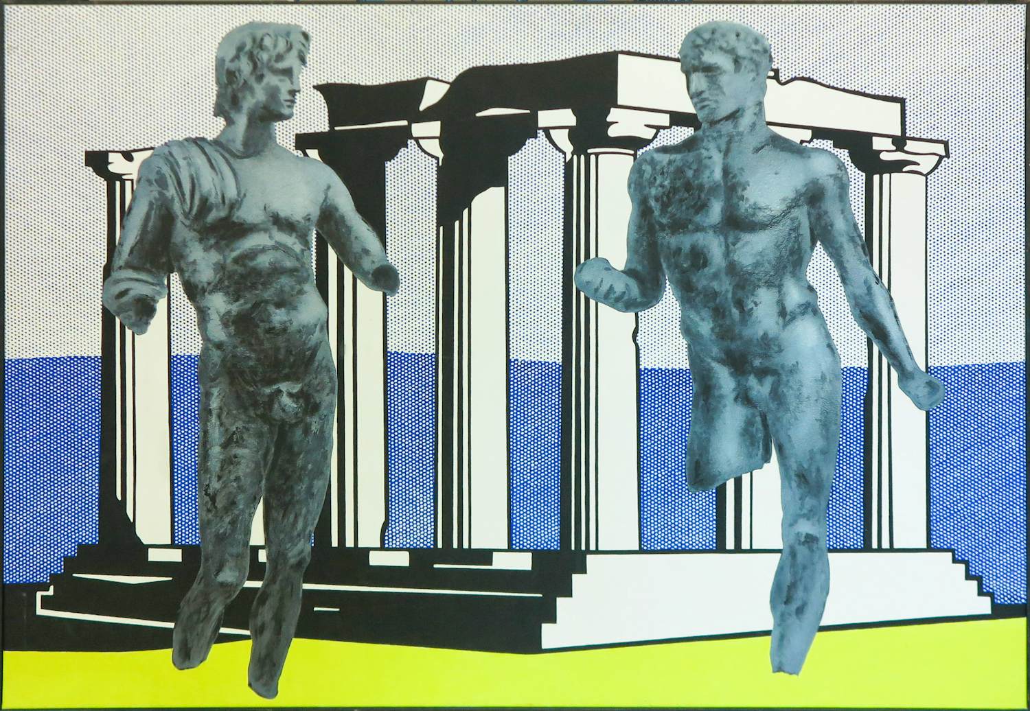 Maarten van Dreven - Acryl op doek, Dialoog - Ingelijst (Groot) verkocht voor € 150!