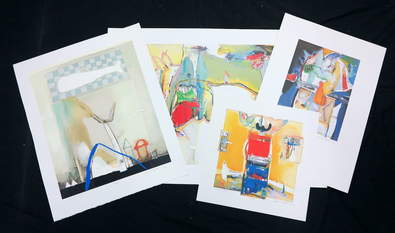 Kantcho Kanev - Lot van 4 grafische werken verkocht voor € 1!
