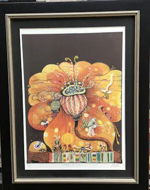 Ardy Struwer - Magic Flower, e.a. Gesigneerd en ingelijst kopen? Bied vanaf 35!