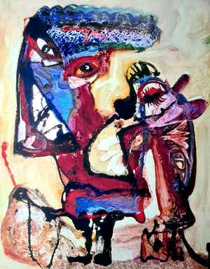 Jan te Wierik - Zonder titel verkocht voor € 150!