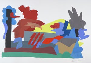 Henri Plaat - Gouache op papier, Zonder titel (Groot) kopen? Bied vanaf 1!