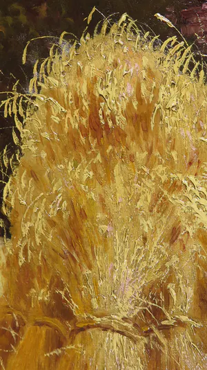 Max Nordt - Olieverf op doek, Korenschoven - Ingelijst kopen? Bied vanaf 1!