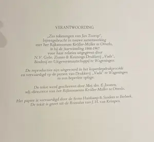 Jan Toorop - Vada Map: Zes tekeningen van Jan Toorop kopen? Bied vanaf 110!