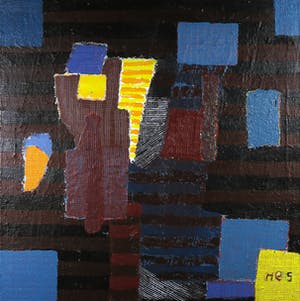 Anna Mes - Olieverf op doek, Z.T. Abstracte compositie kopen? Bied vanaf 1!