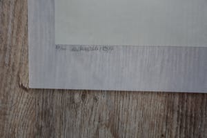 Cees Andriessen - Zeefdruk op transparant papier: "lijn en vlak" - 1977 kopen? Bied vanaf 45!