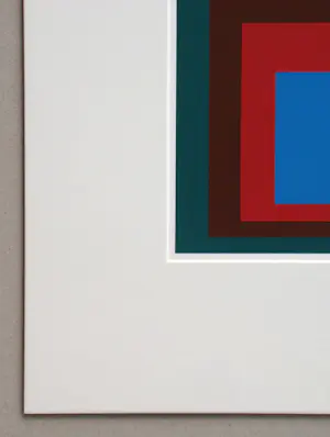Josef Albers - Hommage aan het Plein - Beschermd Blauw - Zeefdruk - 1977 kopen? Bied vanaf 180!