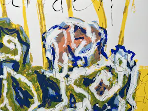 Ronald Ruseler - handgesigneerde kleurenzeefdruk | 'Eilanden' | 2000 kopen? Bied vanaf 10!