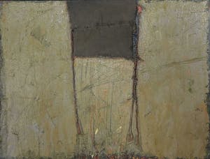 Mihajlo Petkovic - Gemengde techniek (olieverf, textiel) op doek, Zonder titel - Ingelijst (Groot) kopen? Bied vanaf 1!