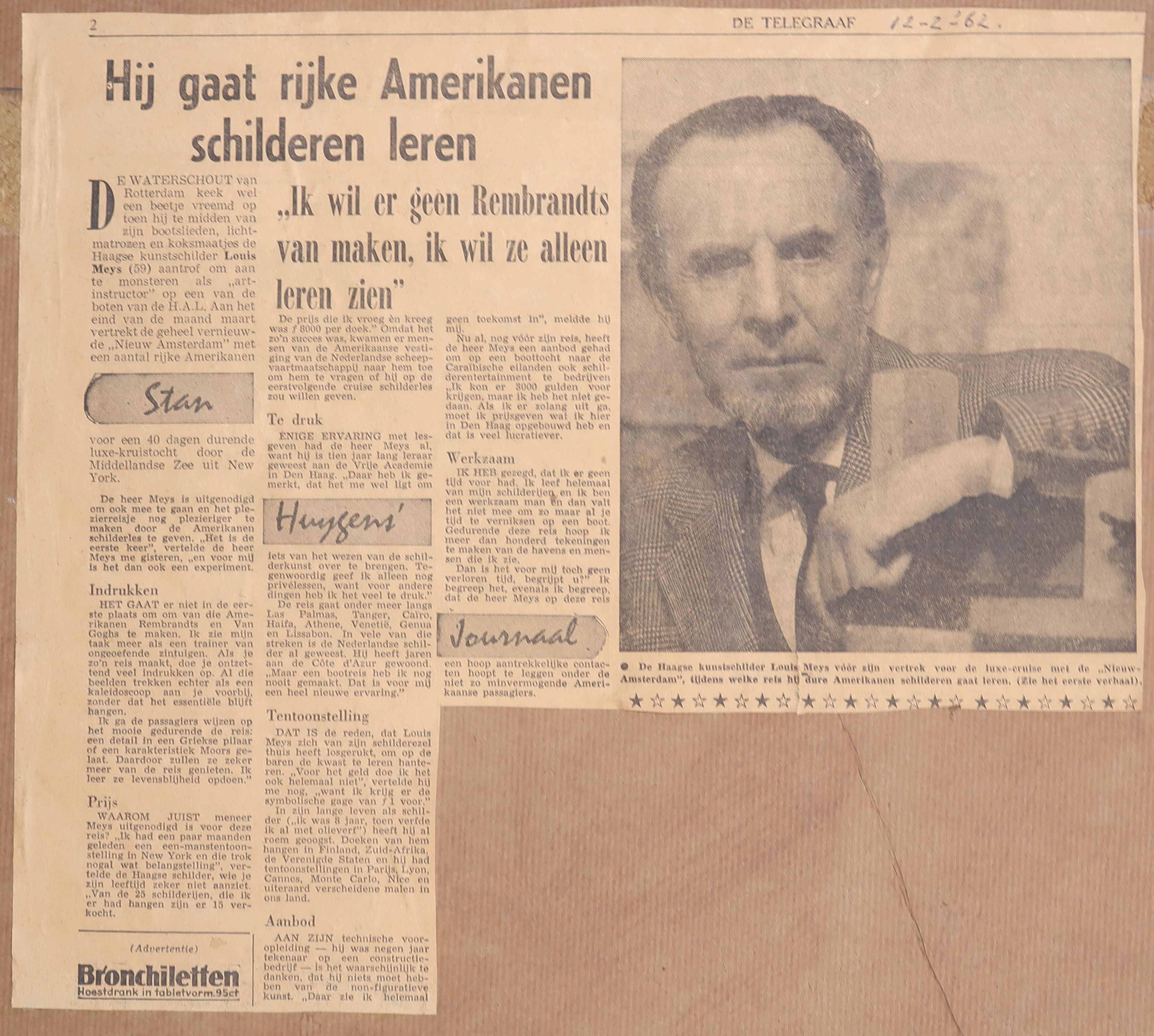 Louis Meys - Olieverf op board, Zittend naakt - Ingelijst kopen? Bied vanaf 500!