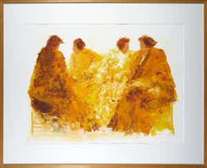 Wil Willemsen - Zeefdruk, Summertime - Ingelijst (Groot) verkocht voor € 20!