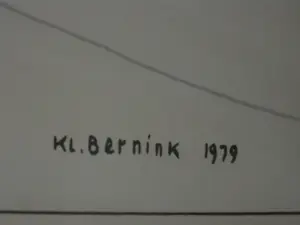 Klaas Bernink - Grote genummerde (190/250) Zeefdruk "Winter in Twente" gesigneerd kopen? Bied vanaf 84!