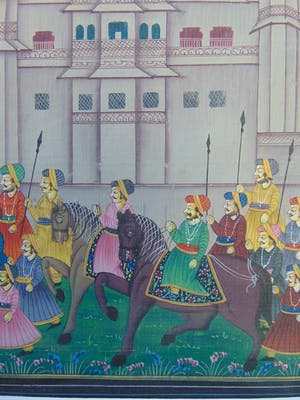 Niet of onleesbaar gesigneerd - Zijde schildering kopen? Bied vanaf 1!