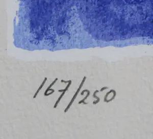 Theo Wolvecamp - Ingelijste zeefdruk: abstracte compositie - 1989 kopen? Bied vanaf 250!