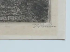 Willem van Leusden - Twee stadsgezichten - Etsen kopen? Bied vanaf 58!