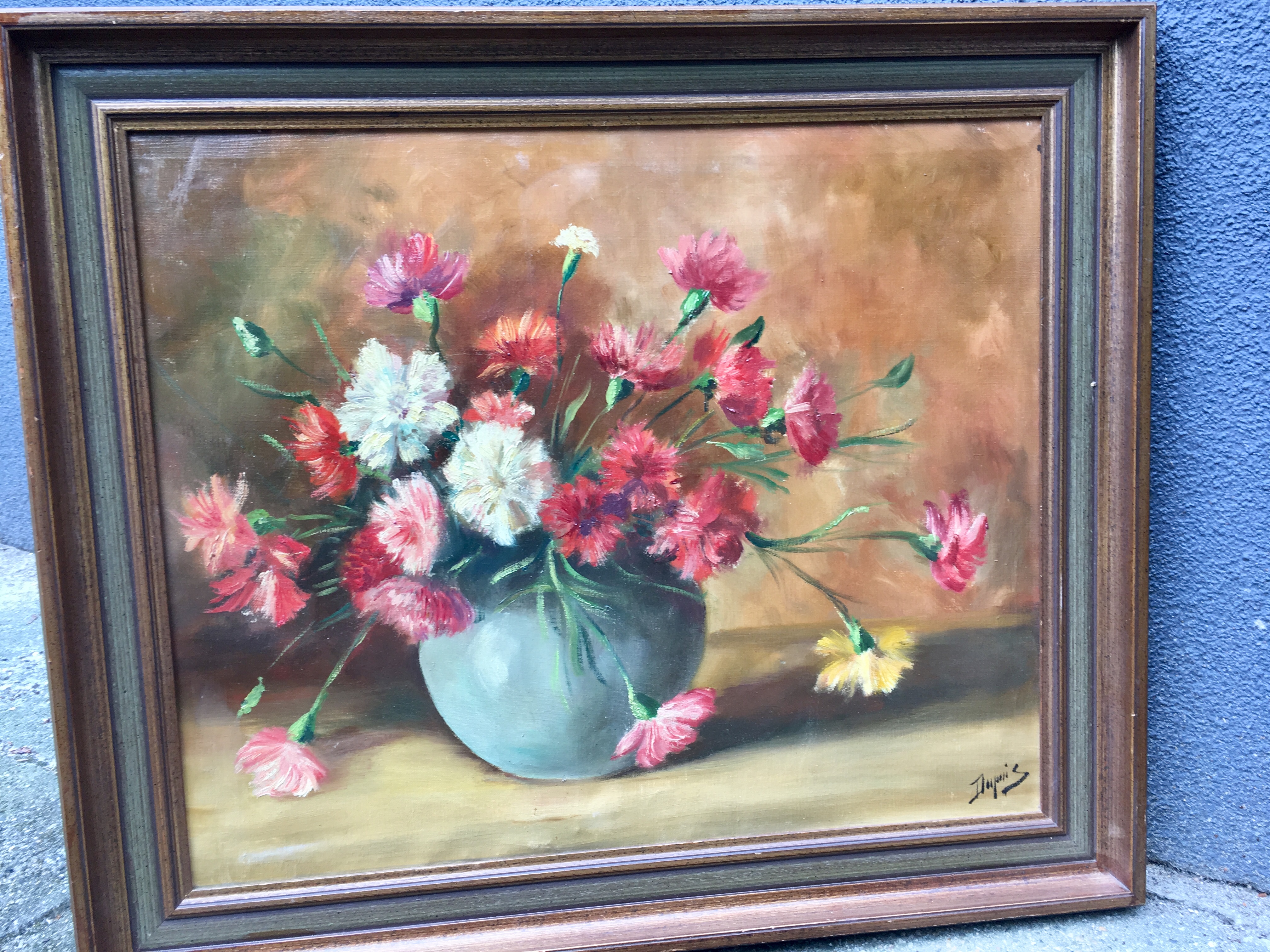 Jean Dupuis - Stilleven van Bloemen (Anjers) kopen? Bied vanaf 35!