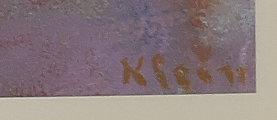 Frits Klein - Pastelkrijt op papier, Zonder titel - Ingelijst kopen? Bied vanaf 150!