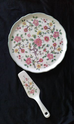 James Kent - Porselein Display/Tray en taartschep kopen? Bied vanaf 20!