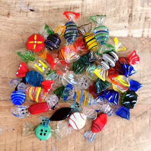 Seguso - 24x Murano Glas Snoepjes / Bonbons / Sweets - Vintage Kunst Venetië kopen? Bied vanaf 70!