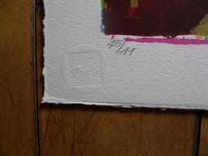 Willem Brauck - Zeefdruk. Titel,"Coloured Earth III". kopen? Bied vanaf 40!