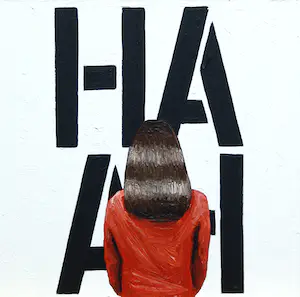 Gerard Boersma - Ha Ah (Vrouw kijkend naar schilderij van Christopher Wool) kaufen? Bieten Sie von 100!