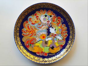 Bjorn Wiinblad - Aladin und die Wunderlampe (gedecoreerd porseleinen wandbord) kopen? Bied vanaf 1!