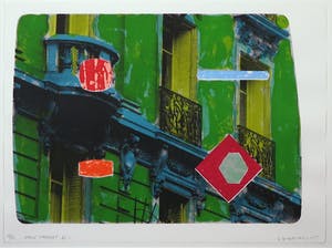 Jelis van Dolderen - Zeefdruk, Paris Facade VI- Ingelijst kopen? Bied vanaf 10!