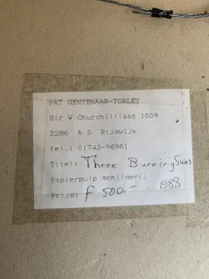Pat Gentenaar - Torley - Three burning suns kopen? Bied vanaf 250!