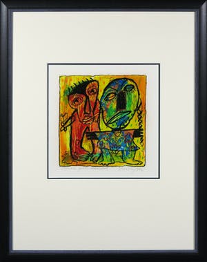 Henk Vierveijzer - Gemengde techniek op papier, Chinese girls manual- Ingelijst kopen? Bied vanaf 50!