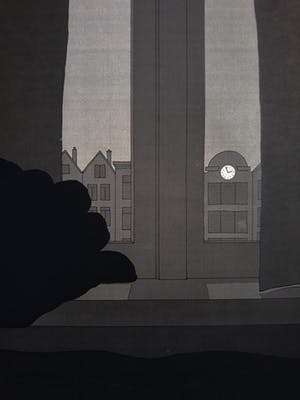 Jeroen Henneman - oClock at Night, litho kopen? Bied vanaf 75!